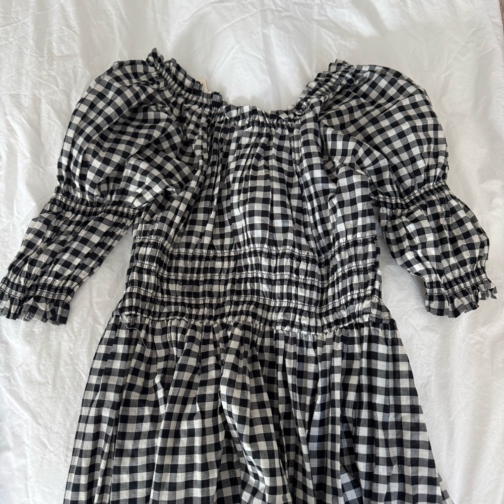 NWT Doen Ischia Dress Gingham Plaid Size XS - Picture 5 of 5